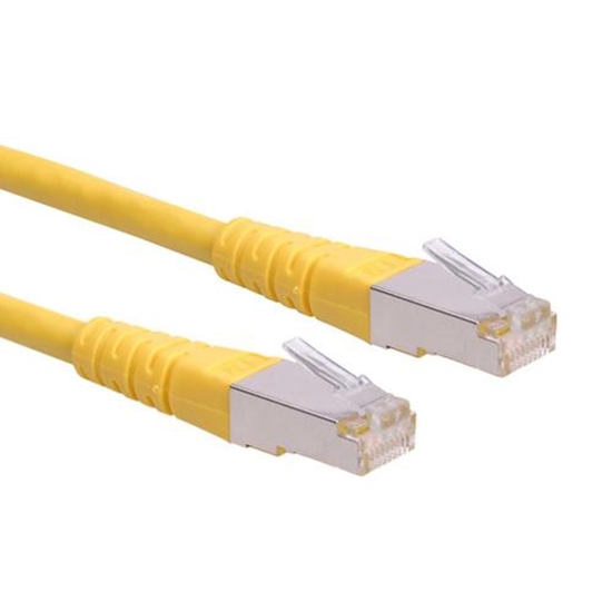 Picture of ROLINE S/FTP (PiMF) Patch Cord Cat.6, yellow 1.0m