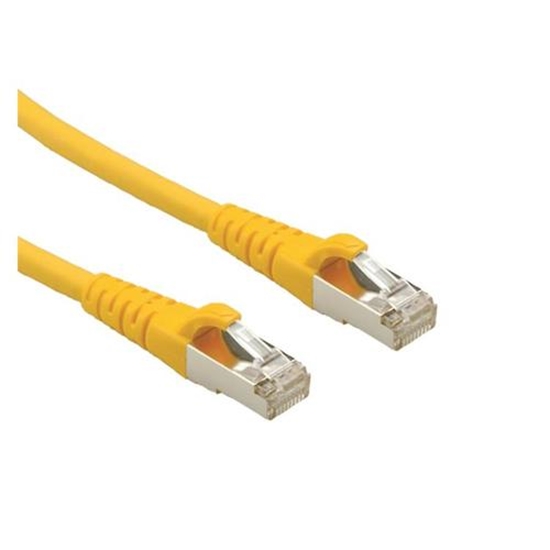 Picture of ROLINE S/FTP Patch Cord Cat.6A, Component Level, LSOH, yellow, 5.0 m