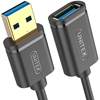 Изображение Kabel USB Unitek USB-A - USB-A 0.5 m Czarny (Y-C456GBK)