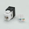 Picture of VALUE Keystone Jack, Cat.6, RJ-45, unshielded, 180°, toolless white