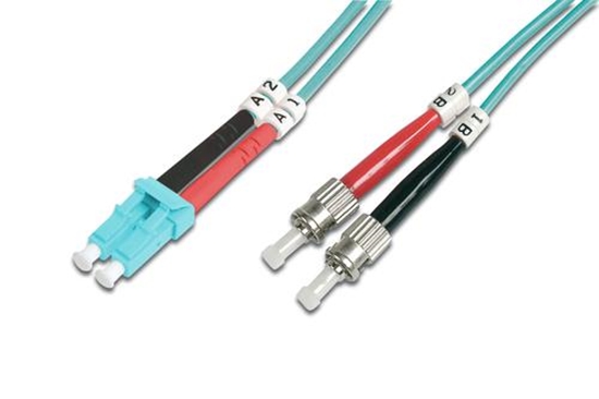 Изображение DIGITUS LWL Patchkabel LC -> ST 5.00m  Multimode Duplex OM3