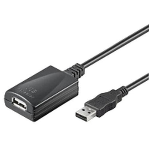 Изображение Kabel USB Goobay USB-A - USB-A 5 m Czarny (68876)