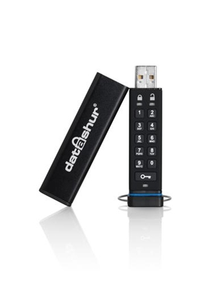 Изображение iStorage datAshur 256-bit 16GB USB 2.0 secure encrypted flash drive IS-FL-DA-256-16