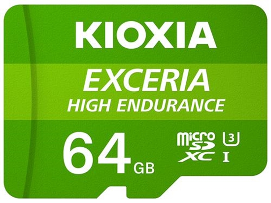 Изображение Karta Kioxia Exceria High Endurance MicroSDXC 64 GB Class 10 UHS-I/U3 A1 V30 (LMHE1G064GG2)