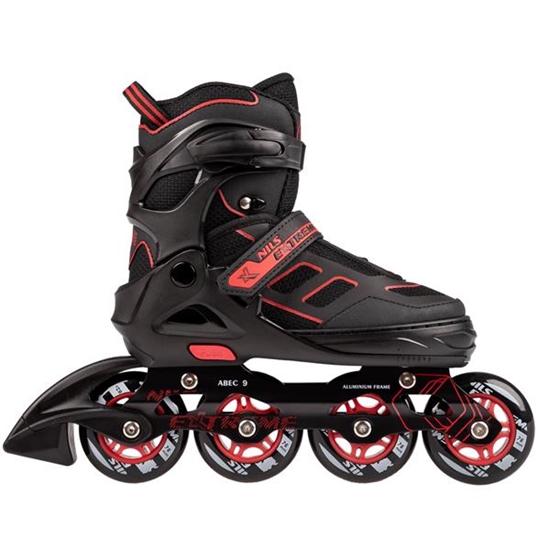 Изображение Skrituļslidas NA14174 A BLACK-RED SIZE M IN-LINE SKATES NILS EXTREME