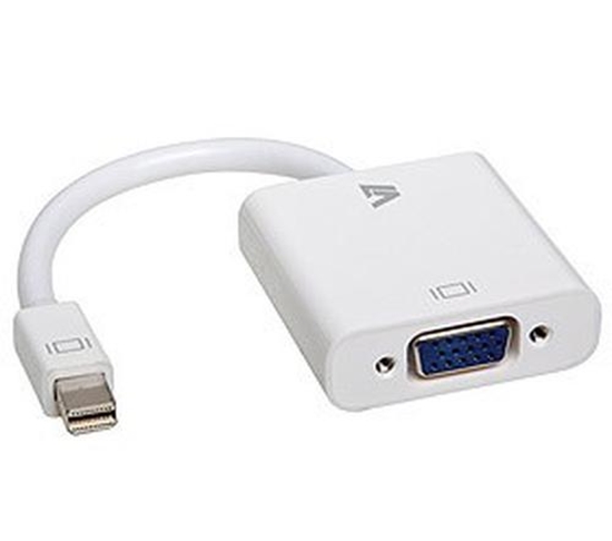 Picture of V7 White Video Adapter Mini DisplayPort Male to VGA Female