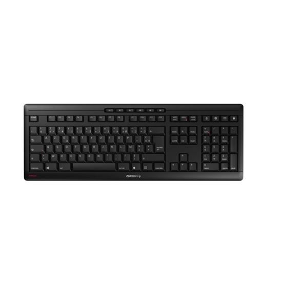 Picture of CHERRY Stream Wireless keyboard RF Wireless + USB AZERTY French Black