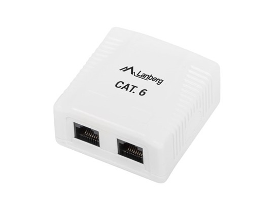 Picture of Lanberg OU6-0002-W outlet box RJ-45 White