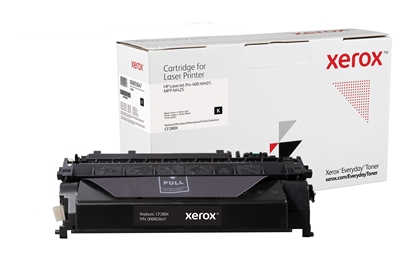 Attēls no Everyday (TM) Black Toner by Xerox compatible with HP 80X (CF280X), Extra High Yield