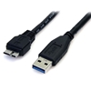 Picture of StarTech.com 0.5m (1.5ft) Black SuperSpeed USB 3.0 Cable A to Micro B - M/M