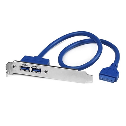 Picture of StarTech.com 2 Port USB 3.0 A Female Slot Plate Adapter