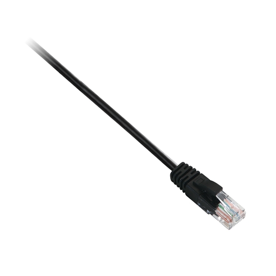 Изображение V7 Black Cat6 Unshielded (UTP) Cable RJ45 Male to RJ45 Male 2m 6.6ft