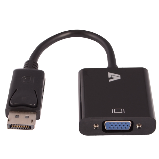 Picture of V7 Black Video Adapter DisplayPort Male to VGA Female