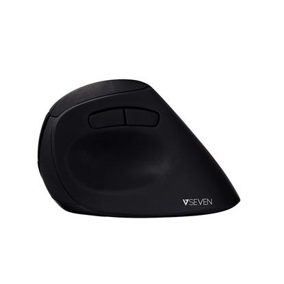 Attēls no V7 MW500 Vertical Ergonomic 6-Button Wireless Optical Mouse with adjustable DPI - Black