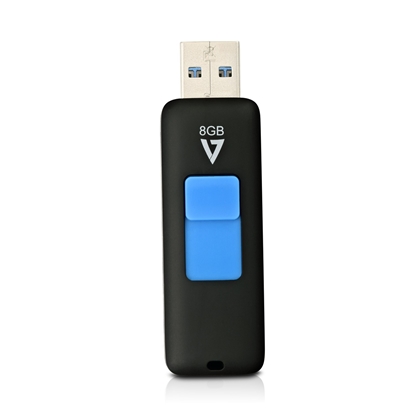 Picture of V7 VF38GAR-3E USB flash drive 8 GB USB Type-A 3.2 Gen 1 (3.1 Gen 1) Black, Blue