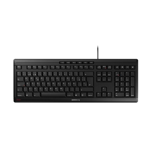 Picture of CHERRY STREAM keyboard USB QWERTY Spanish Black