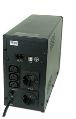 Picture of Gembird EG-UPS-033 uninterruptible power supply (UPS) Line-Interactive 1200 VA 720 W 3 AC outlet(s)