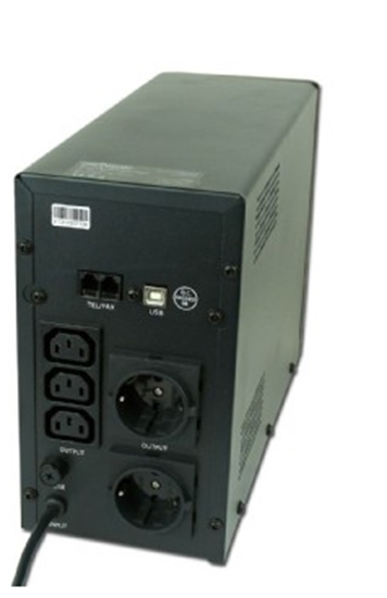 Picture of Gembird EG-UPS-033 uninterruptible power supply (UPS) Line-Interactive 1200 VA 720 W 3 AC outlet(s)