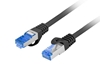 Picture of Patchcord kat.6a S/FTP CCA 10.0m Czarny 