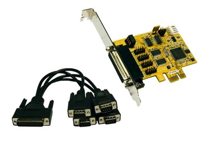 Attēls no Kontroler Exsys PCIe x1 - 4x RS-232 BD9 (EX-44044-2)