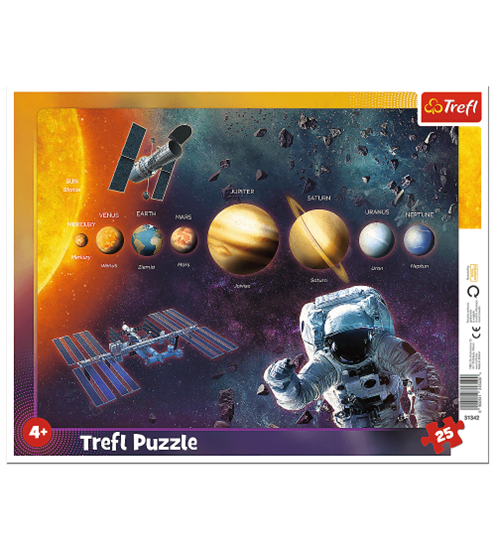 Изображение Puzlis TREFL Solar system ar rāmi 25 gb. 3+ T31342