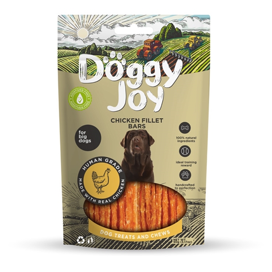 Picture of Gardums suņiem Doggy Joy nūjiņas, vistas filejas 90g