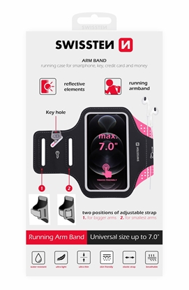 Attēls no Swissten Armbag Case for phones up to 7 inches
