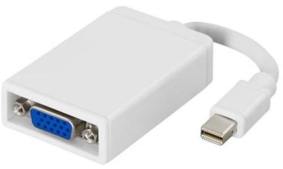 Picture of Deltaco DP-VGA4 video cable adapter 0.05 m VGA (D-Sub) DisplayPort White