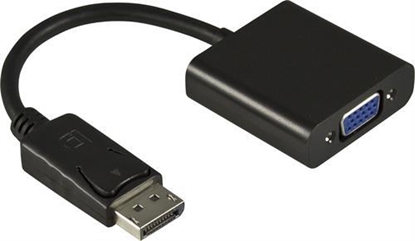 Attēls no Deltaco DP-VGA7 video cable adapter 0.2 m DisplayPort VGA (D-Sub) Black