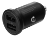 Изображение Ładowarka Deltaco Car charger DELTACO 12/24 V USB with two USB-A connectors, 24 W, black USB-CAR127