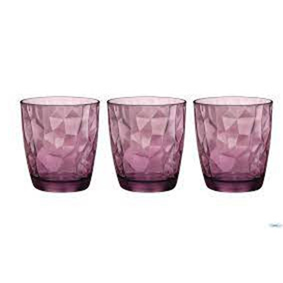 Picture of Glāzes Bormioli Diamond Rock violetas 300ml 3gab.