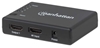 Picture of Manhattan HDMI Splitter 4-Port (Compact), 4K@30Hz, Displays output from x1 HDMI source to x4 HD displays (same output to four displays), AC Powered (cable 0.7m), Black, Three Year Warranty, Retail Box