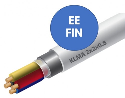 Picture of Kabelis ugunsdrošības sistēmām PRO BASE - 2x2x0.8, balts, J-Y(St)Y , KLMA,LSZH, Dca, 100m