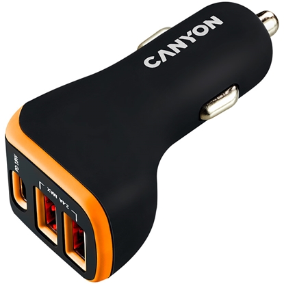 Picture of Auto lādētājs Canyon 2USB, 24V USB-A 5V/2.4A(Max)