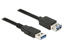 Attēls no Delock Extension cable USB 3.0 Type-A male > USB 3.0 Type-A female 1.0 m black