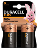 Picture of Duracell | Plus MN1300 | D | Alkaline | 2 pc(s)