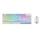 Picture of MSI VIGOR GK30 COMBO WHITE MEMchanical Gaming Keyboard + Gaming Mouse Bundle 'UK Layout, 6-Zone RGB Lighting Keyboard, Dual-Zone RGB Lighting Mouse, 5000 DPI Optical Sensor, Center'