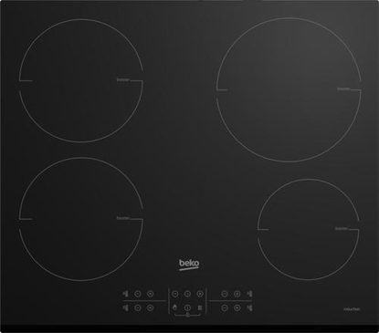 Attēls no Beko HII 64202 MTB hob Black Built-in 60 cm Zone induction hob 4 zone(s)