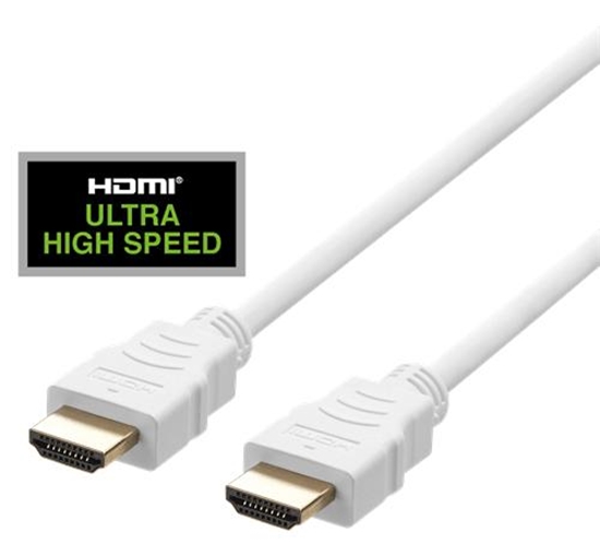 Изображение Kabel Deltaco HDMI - HDMI 3m biały (HU-30A)