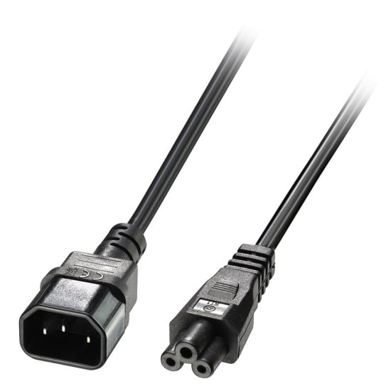 Picture of Lindy 1m IEC C14 to IEC C5 Extension Cable