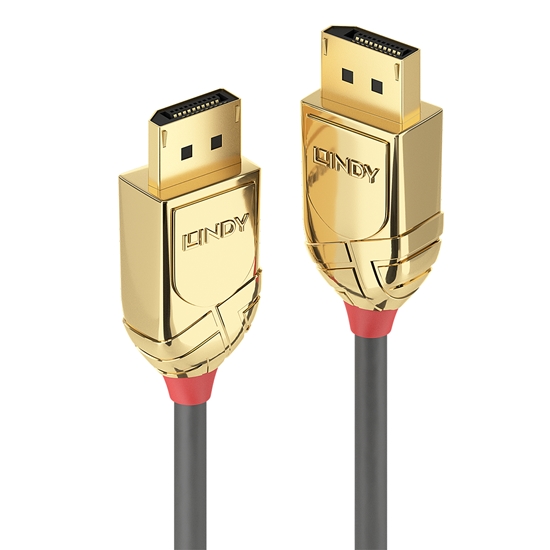 Изображение Lindy 7.5m DisplayPort 1.2 Cable, Gold Line