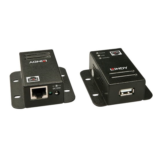 Picture of Lindy USB 2.0 Cat.5 Extender 50m, Power over RJ45