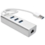 Attēls no Tripp Lite U336-U03-GB USB 3.0 SuperSpeed to Gigabit Ethernet NIC Network Adapter with 3 Port USB 3.0 Hub