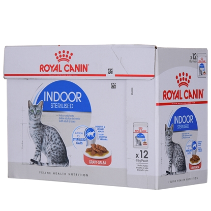 Изображение ROYAL CANIN Indoor Sterilized - Wet food for adult cats - Chunks in sauce 12x85 g