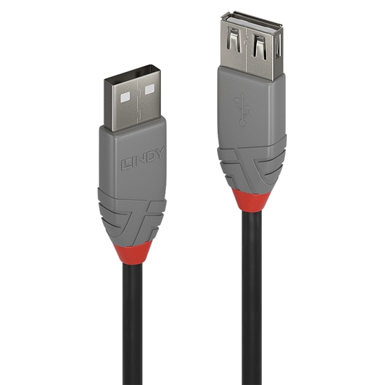 Picture of Lindy 0,2m USB 2.0 Type A Extension Cable, Anthra Line