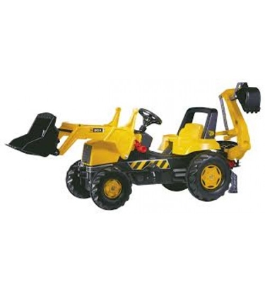 Picture of Pedāļu traktors ar diviem kausiem rollyJunior JCB (3-8 gadiem) 812004