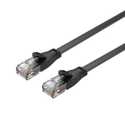 Изображение Unitek Kabel sieciowy płaski UTP Ethernet Cat.6 1m (C1809GBK)