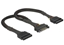 Picture of Delock SATA Power Cable 15 pin female  2 x SATA 15 pin male 25 cm