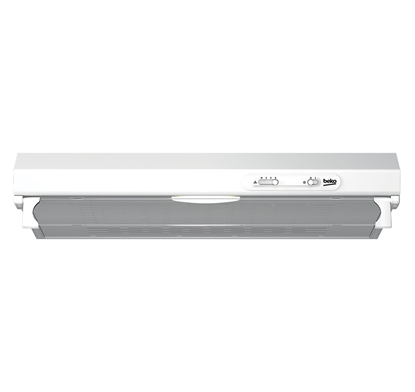 Attēls no Beko CFB 6310 W cooker hood Wall-mounted White 160 m³/h D