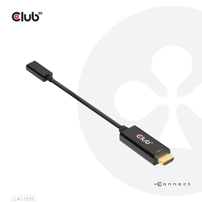 Picture of CLUB3D HDMI to USB Type-C 4K60Hz Active Adapter M/F